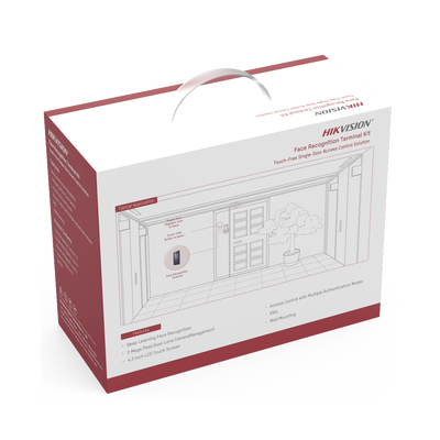 Kit de Control de Acceso TODO INCLUIDO con Lector de Rostros, QRs , Tarjetas y Huellas | 3,000 Rostros | Compatible con App Hik-Connect | Videoportero | Incluye Electroimán Botón de Salida y Montajes Z y L para imán | HIK-IA - Image 3