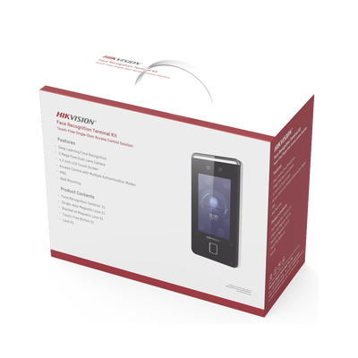 Kit de Control de Acceso TODO INCLUIDO con Lector de Rostros, QRs , Tarjetas y Huellas | 3,000 Rostros | Compatible con App Hik-Connect | Videoportero | Incluye Electroimán Botón de Salida y Montajes Z y L para imán | HIK-IA - Image 2
