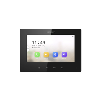 Monitor IP Lite TOUCH 7" para Videoportero IP | Vídeo en Vivo | PoE Estándar | Apertura Remota | Llamada Entre Monitores | Audio de dos vías