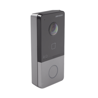 Videoportero IP 2 Megapixel | PoE Estandar | IP65 | Apertura desde Hik-connect | Soporta 1 Departamento y Hasta 6 Monitores | Soporta Tarjetas Mifare | 1 Salida Relay