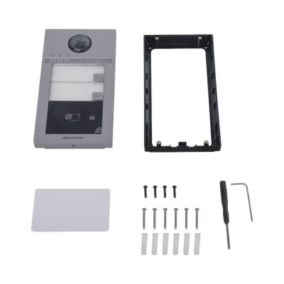 Videoportero IP 2 Megapixel | Llamada y Apertura Remota desde App Hik-Connect (requiere monitor) | PoE | Exterior IP65 + Antivandalico IK08 | 2 Departamentos | Apertura con Tarjeta | Soporta 2 Puertas y hasta 6 Monitores - Image 5