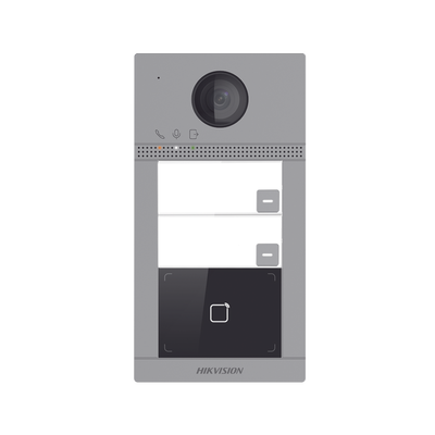 Videoportero IP 2 Megapixel | Llamada y Apertura Remota desde App Hik-Connect (requiere monitor) | PoE | Exterior IP65 + Antivandalico IK08 | 2 Departamentos | Apertura con Tarjeta | Soporta 2 Puertas y hasta 6 Monitores - Image 2