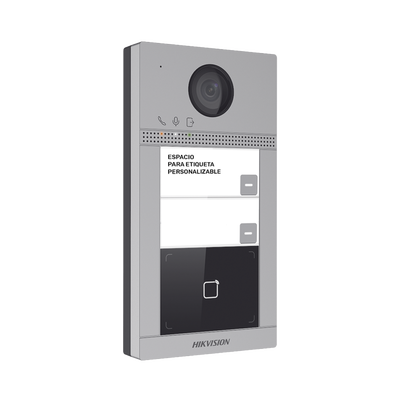 Videoportero IP 2 Megapixel | Llamada y Apertura Remota desde App Hik-Connect (requiere monitor) | PoE | Exterior IP65 + Antivandalico IK08 | 2 Departamentos | Apertura con Tarjeta | Soporta 2 Puertas y hasta 6 Monitores - Image 3