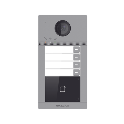 Videoportero IP 2 Megapixel | Llamada y Apertura Remota desde App Hik-Connect (Requiere monitor )| PoE | Exterior IP65 + Antivandalico IK08 | 4 Departamento | Apertura con Tarjeta | Soporta 2 Puertas y hasta 6 Monitores - Image 2