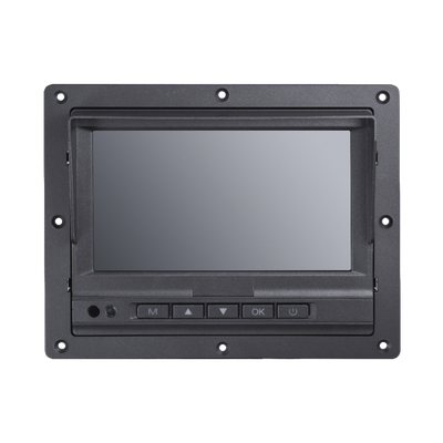 Monitor Táctil (Touch) y Botones de 7" LCD | Compatible con DVR Móvil HIKVISION | Conector Tipo Aviación