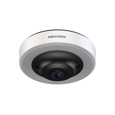 Cámara Fisheye 360° | 12MP | Detección de 16 Espacios | H.265 | PoE | IP54 | 0.04 Lux