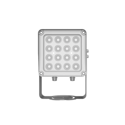 Iluminador IR | 16 LED | Alcance 16 a 25 m (52.5 a 82 ft) | Cobertura 40° | IP66 | 88-264 VCA