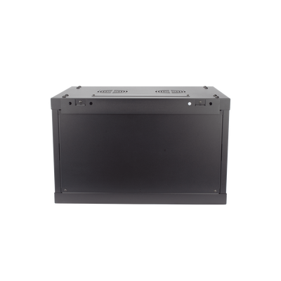 Gabinete para Montaje en Pared - Piso | Puerta de Cristal Templado | Cuerpo Fijo | 6 Unidades de Rack | 19" | Fabricado en Acero - Image 4