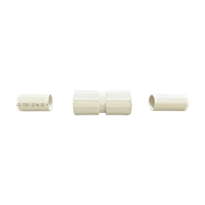 Manguito | Cople Morbidx IP67 libre de halógenos para unir tubería rígida de 20 mm (3|4) permite una instalación hermética no necesita pegamento