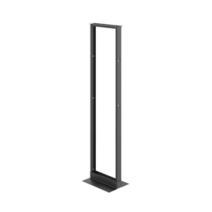Rack Abierto de 2 Postes Estándar de 19 in | 45U | 2.13 m (7 ft) de Altura | Aluminio 6063-T6 | Rieles Roscados 12-24 UNC | Patrón EIA Universal | Negro RAL 9005