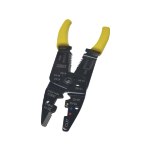 Pinza Cortacables | Pelacables 10 a 22 AWG con Plegador de Conectores.