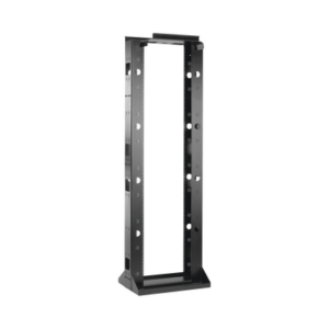 Rack Abierto Sísmico de 2 Postes Estándar de 19 in | 45U | 2.19 m (7.2 ft) de Altura | Capacidad 2,500 lb (1,134 kg) | Acero Calibre 10 (3.4 mm) | Certificación NEBS Zona 4 y OSHPD | Negro RAL 9005