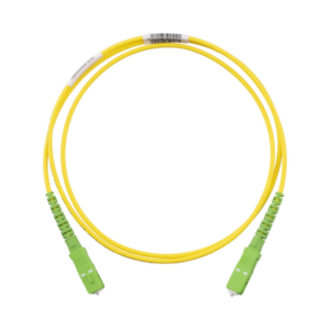 Jumper de Fibra Óptica | Monomodo OS2 9|125 | SC|APC-SC|APC Simplex | OFNR Riser | Amarillo | 1 m (3.28 ft)