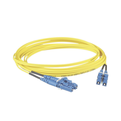 Jumper de Fibra Óptica | Monomodo OS2 9|125 | LC-LC Dúplex | LSZH | 3 m (9.84 ft) | 1.6 mm | Amarillo - Image 2