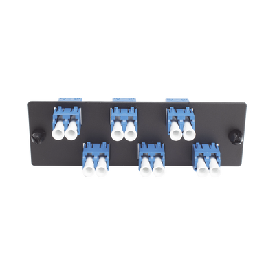 Placa Acopladora de Fibra Óptica FAP, con 6 Conectores LC Duplex (12 Fibras), para Fibra Monomodo OS1|OS2, Color Azul - Image 2