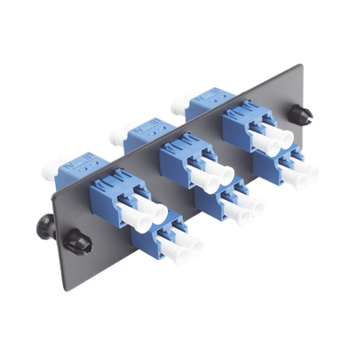 Placa Acopladora de Fibra Óptica FAP, con 6 Conectores LC Duplex (12 Fibras), para Fibra Monomodo OS1|OS2, Color Azul - Image 3