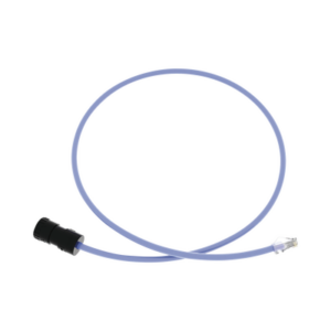 Cable de Conexión en Campo Jack a Plug RJ45 | Cat 6A | CMP Plenum | 1 m (3.28 ft) | Azul