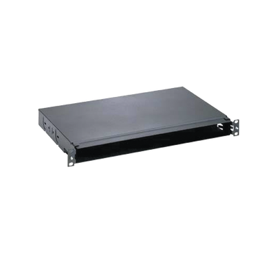 Panel de Distribución de Fibra Óptica, Acepta 4 Casetes QuickNet o Placas FAP|FMP con Panel CFAPPBL1 (No Incluido), Bandeja Fija, Hasta 96 Fibras, Color Negro, 1UR - Image 2