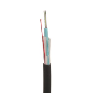 Cable de Fibra Óptica de 12 Hilos, Multimodo OM4 50|125 Optimizada, Interior|Exterior, Loose Tube 250um, No Conductiva (Dieléctrica), OFNR (Riser), Precio Por Metro