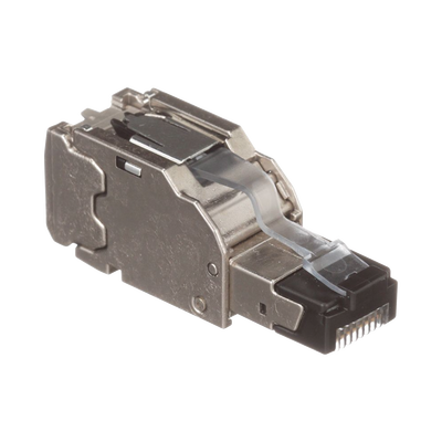 Plug RJ45 Blindado | Terminación en Campo | Cat5e|Cat6|Cat6A | 22-26 AWG | -40 a 85°C | Color Plata - Image 2