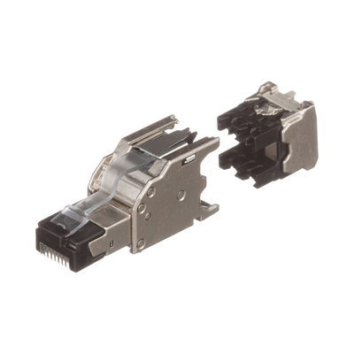 Plug RJ45 Blindado | Terminación en Campo | Cat5e|Cat6|Cat6A | 22-26 AWG | -40 a 85°C | Color Plata - Image 4