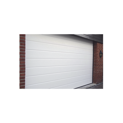 Puerta de Garage de Alta Calidad | Linea Central | Color Blanco 8X7 pies, AISLADA, Estilo Americana. - Image 2
