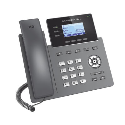 Teléfono IP Grado Operador, 3 líneas SIP con 6 cuentas, puertos Gigabit, codec Opus, IPV4|IPV6 con gestión en la nube GDMS - Image 2