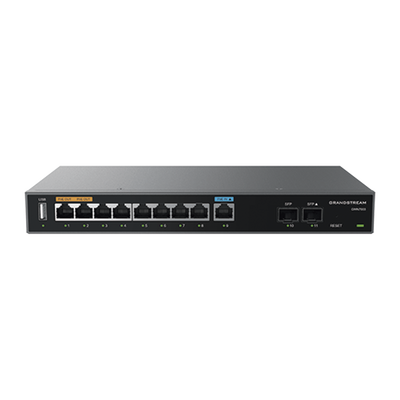 Router Gigabit VPN | Balanceador de cargas | 60,000 sesiones NAT | 9 puertos 10|100|1000 Mbps + 2 puertos SFP (WAN|LAN) | 1 puerto entrada PoE(af|at) | 2 puertos salida PoE (af|at) | Compatible con GWN Cloud. - Image 2