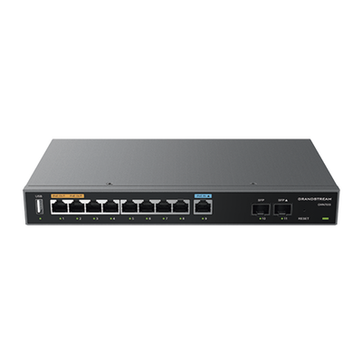 Router Gigabit VPN | Balanceador de cargas | 60,000 sesiones NAT | 9 puertos 10|100|1000 Mbps + 2 puertos SFP (WAN|LAN) | 1 puerto entrada PoE(af|at) | 2 puertos salida PoE (af|at) | Compatible con GWN Cloud. - Image 3