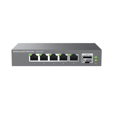 Switches de red Multi-Gigabit de 2.5G No Administrable | 5 Puertos RJ45 de 100|1000|2500Mbps | 1 puerto de fibra SFP+ - Image 2