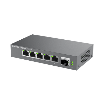 Switches de red Multi-Gigabit de 2.5G No Administrable | 5 Puertos RJ45 de 100|1000|2500Mbps | 1 puerto de fibra SFP+ - Image 3