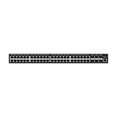 Switch Gigabit Administrable | 48 puertos 10|100|1000 Mbps + 6 Puertos SFP+ | Compatible con GWN Cloud.