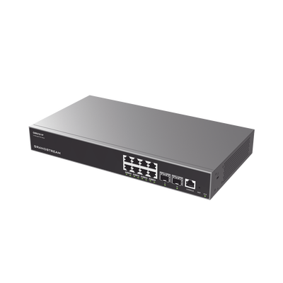 Switch Capa 3 PoE+ Administrable | 8 puertos 10|100|1000 Mbps + 2 Puertos SFP+ de 10 Gigabits | Hasta 120W | Compatible con GWN Cloud. - Image 2