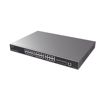 Switch Capa 3 PoE+ Administrable | 24 puertos 10|100|1000 Mbps + 4 Puertos SFP+ de 10 Gigabits | Hasta 360W | Compatible con GWN Cloud. - Image 2