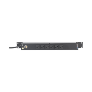 Multicontacto Horizontal (PDU) de 6 Contactos (NEMA 5-15R) Rack 19" 1UR. Voltaje Entrada|Salida: 120Vca|15A