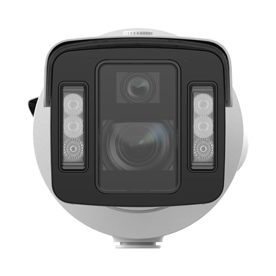 Cámara Bala IP Dual | 4 Megapixel (2 Lentes) | Lente Fijo 4 mm ColorVu + Lente Motorizado 5-20 mm DarkFighter X | Luz Dual IR y Blanca | IP67 | IK10 | WDR 140 dB | Reconocimiento Facial | ACUSENSE - Image 2