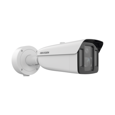 Cámara Bala IP Dual | 4 Megapixel (2 Lentes) | Lente Fijo 4 mm ColorVu + Lente Motorizado 5-20 mm DarkFighter X | Luz Dual IR y Blanca | IP67 | IK10 | WDR 140 dB | Reconocimiento Facial | ACUSENSE - Image 3