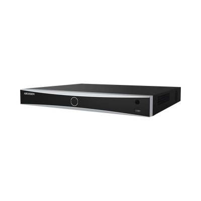 NVR 12 Megapixel (4K) | Reconocimiento Facial | 16 Canales IP | Base de Datos | Hasta 100,000 Fotografías | 16 Puertos PoE+ | 2 Bahías de Disco Duro | Switch PoE 300 mts | Bases de Datos | HDMI en 4K