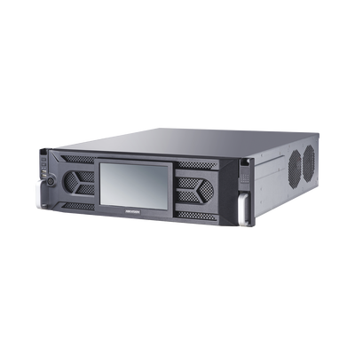 NVR 12 Megapixel (4K) | 64 Canales IP | 16 Bahías de Disco Duro | 4 Tarjetas de Red | RAID con Hot Swap | Reconocimiento Facial