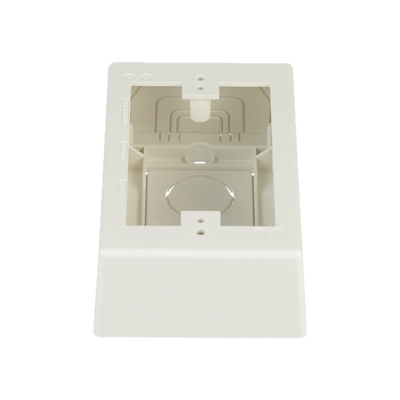 Caja de Pared Superficial, Uso Universal con Placas de Pared, con Cinta Adhesiva, Color Blanco Mate - Image 3