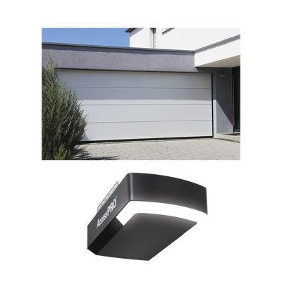 KIT COMPLETO Puerta D| Garage 20x7 Pies | Lisa Linea Central | Color blanco | Insulada | Incluye Motor FS1000APPRT | 1|2HP | Fuerte|Silencioso|Luz LED|Motor DC .