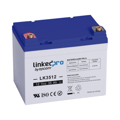 Batería de respaldo 12 V | 35 Ah | AGM | Especial para Seguridad Electrónica | UPS | Vida útil 5 años | Terminales T1 - Image 2