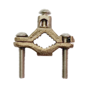 Conector Tubo a Cable | Bronce 100% | Tubo hasta 1 1|4 in | Cable 4 AWG | Aterrizaje Torres TZ | Sin Soldadura