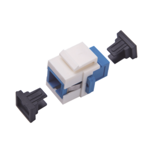 Acoplador Keystone de Fibra Óptica Monomodo SC|PC Simplex a SC|PC Simplex