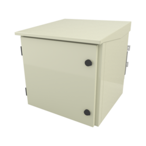 Gabinete para Poste|Torre|Pared de Exterior con Ventiladores y Termostato con Rack de 19" de 9 U.