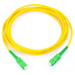Jumper de Fibra Óptica Monomodo SC|APC-SC|APC Simplex, Color Amarillo, 1 Metro (3.28 Pies)