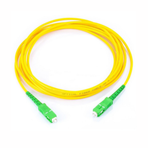 Jumper de Fibra Óptica Monomodo SC|APC SC|APC Simplex, Color Amarillo, 2 Metros (6.56 Pies)