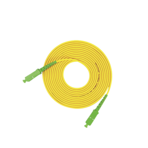 Jumper de Fibra Óptica Monomodo SC|APC-SC|APC Simplex, Color Amarillo, 3 Metros (9.84 Pies)