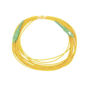 Jumper de Fibra Óptica Monomodo SC|APC - SC|APC Simplex, Color Amarillo, 5 Metros (16.40 Pies)