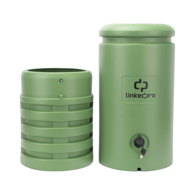 Pedestal para Cajas de Empalme de Fibra Óptica Cilíndrico Color Verde con Bracket Estándar (No Incluye Caja de Empalme) - Image 2